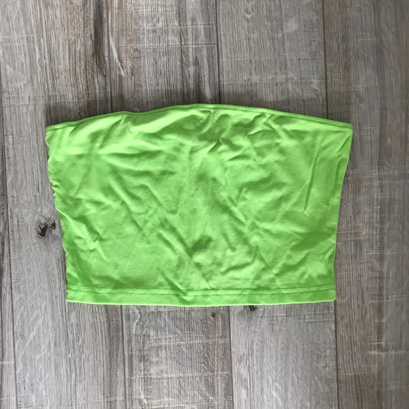 Lime Green Tube Top - Picture 1 of 3